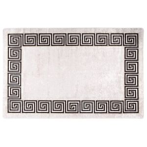 vidaXL Vloerkleed wasbaar anti-slip 80x150 cm lichtbeige