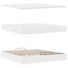 vidaXL Ottoman bed met matras en LED's 160x200cm kunstleer wit