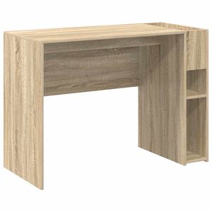 vidaXL Bureau Sonoma Eiken 109 x 50 x 78 cm Bewerkt hout