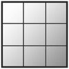 vidaXL Wandspiegel 60x60 cm metaal zwart