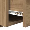 vidaXL Hoofdbord Met Kast met lade 3 pcs Artisan Eiken Bewerkt hout