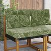 vidaXL Buiten bankkussen 2 pcs Bladontwerp Polyester