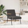 vidaXL Fauteuil Donkergrijs 59 x 75 x 78 cm Krullend Wol-achtig Stof