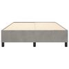 vidaXL Boxspring bed 140x190 cm fluweel lichtgrijs