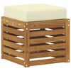 vidaXL Buiten Stool Bank Massief Acaciahout Naturel