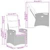 vidaXL Tuinstoel 2 pcs Beige en Cr&egrave;me 56 x 60 x 112 cm