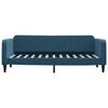 vidaXL Slaapbank met onderschuifbed en lades 80x200 cm fluweel blauw
