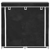 vidaXL Schoenenkast met hoes 115x28x110 stof zwart