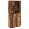 vidaXL Highboard Oud Hout 80 x 42,5 x 185 cm Bewerkt hout
