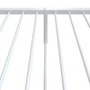 vidaXL Bedframe met hoofd- en voeteneinde metaal wit 80x200 cm
