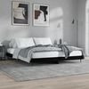 vidaXL Bedframe zonder matras 160x200 cm spaanplaat zwart