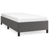 vidaXL Bedframe kunstleer grijs 90x200 cm