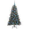 vidaXL Kunstkerstboom met 150 LED Groen 150 cm PVC en Plastic en Staal