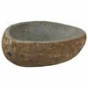 vidaXL Rivierensteen waskom Lichtgrijs (30-37) x (25-30) x 12 cm