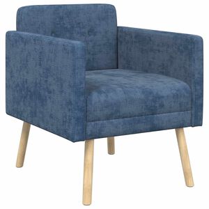vidaXL Accentstoel Blauw Chenille Stof
