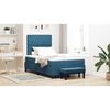 vidaXL Boxspring bed met matras Donkerblauw 120 x 200 cm Fluweel
