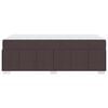 vidaXL Bedframe met matras Donkerbruin 120 x 190 cm Stof