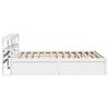 vidaXL Bedframe met hoofdbord massief grenenhout wit 120x200 cm