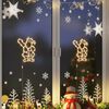 vidaXL Kerstverlichting silhouet van de kerstman2 st 35 LEDs warm wit