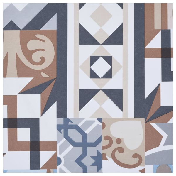 vidaXL Vloerplanken zelfklevend 5,11 m² PVC monochroom patroon