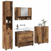 vidaXL Badkamermeubelset 4 pcs Oud Hout Geperst Hout en Metaal