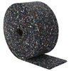 vidaXL Rubbergranulaatrol Zwart 1000 x 12 x 1 cm Rubber