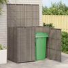 vidaXL Afvalbak Box 2 pcs Grijs 65 x 80 x 115 cm Polyetheen