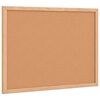 vidaXL Kurkbord met massief grenenhouten frame 40x30 cm