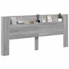 vidaXL Hoofdbordkast met LED 220x16,5x103,5 cm grijs sonoma eikenkleur