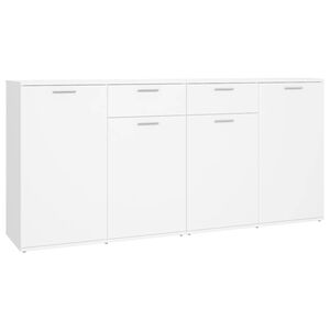 vidaXL Dressoir 160x36x75 cm bewerkt hout wit