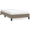 vidaXL Bedframe zonder matras 90x190 cm stof taupe