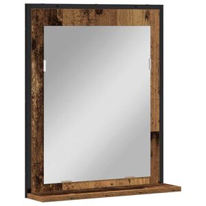 vidaXL Spiegel Oud hout 50 x 12 x 60 cm Glas en Engineered Hout