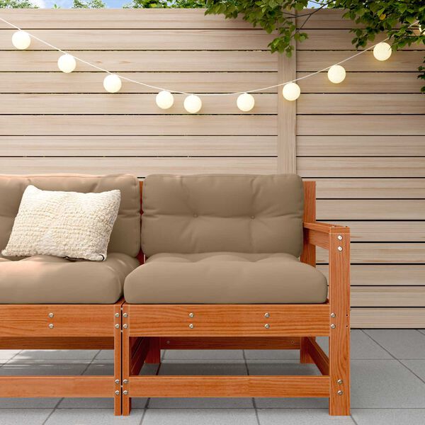 vidaXL Tuin hoekbank Massief grenenhout Wasbruin