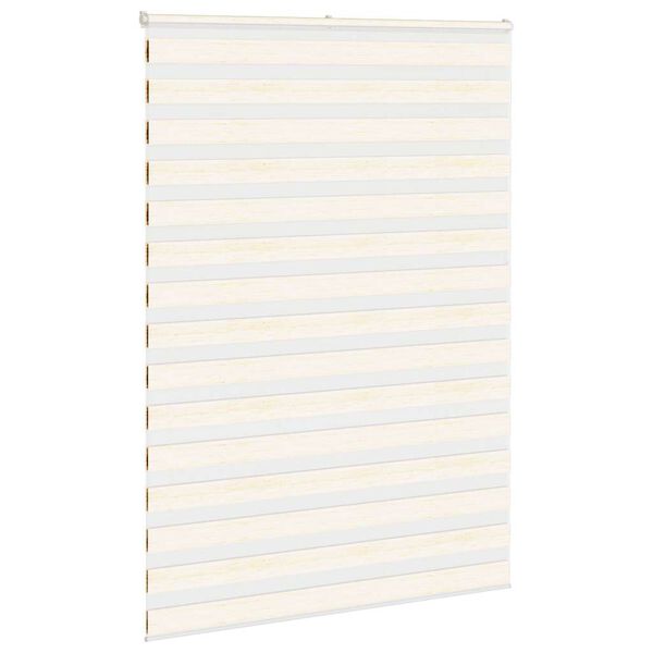 vidaXL Zebra rolgordijn 160x200 cm stofbreedte 155,9 cm marmerbeige