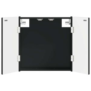 vidaXL Dartbord Kabinet DELFT Zwart 52,5 x 10,5 x 53,5 cm Bewerkt hout