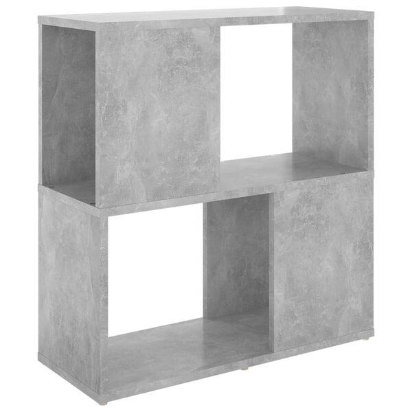 vidaXL Boekenkast 60x24x63 cm bewerkt hout betongrijs