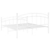vidaXL Bedframe metaal wit 140x200 cm
