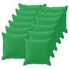 vidaXL Kussensloop 12 st HOUTEN Groen 40 x 40 cm Polyester