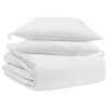 vidaXL Dekbed Set met kussen 3 pcs Wit Donsveertjes
