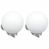 vidaXL Buiten Wandlamp 2 st zilver 29 x 25 x 33 cm