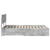 vidaXL Bedframe met hoofdeinde Beton Grijs 120 x 190 cm Bewerkt hout