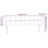 vidaXL Hoofdbord met randen 183x23x78/88 cm fluweel donkerblauw