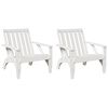 vidaXL Tuinstoelen Adirondack 2 st 75x77x77 cm massief grenenhout wit