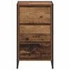 vidaXL Dressoir met lade Oud Hout 42 x 36 x 75.5 cm Bewerkt hout