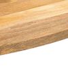 vidaXL Tafelblad ovaal 110x40x2,5 cm massief mangohout