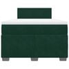 vidaXL Boxspring met matras fluweel donkergroen 120x200 cm