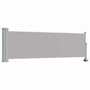 vidaXL Tuinscherm uittrekbaar 80x300 cm grijs