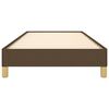 vidaXL Bedframe zonder matras 80x200 cm stof donkerbruin