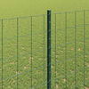 vidaXL Hek met Paal Groen 1,6 x 10 m Staal en PVC