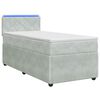 vidaXL Boxspringbed met matras Lichtgrijs 80 x 200 cm Fluweel